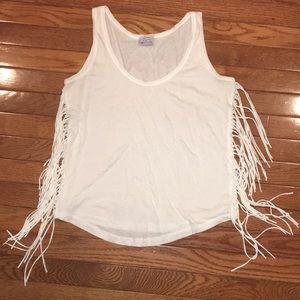 Zara Trafaluc fringe top small